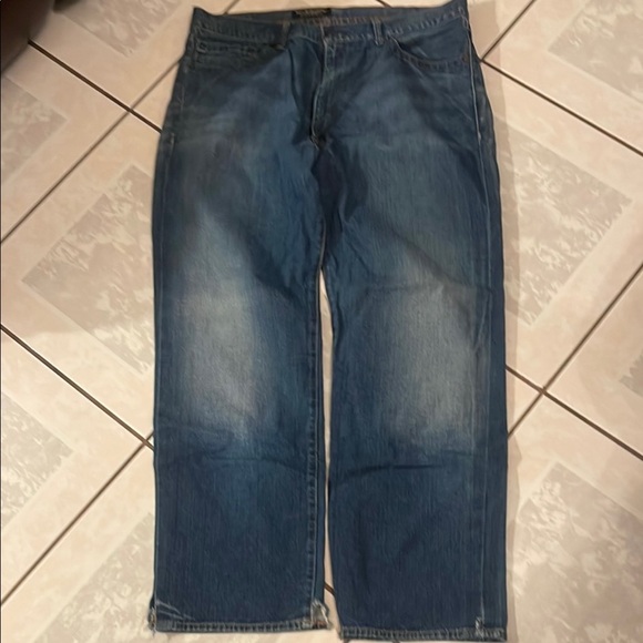 Polo Ralph Lauren Blue Straight Jeans with Classic Denim Style W38 L30 - Picture 1 of 6